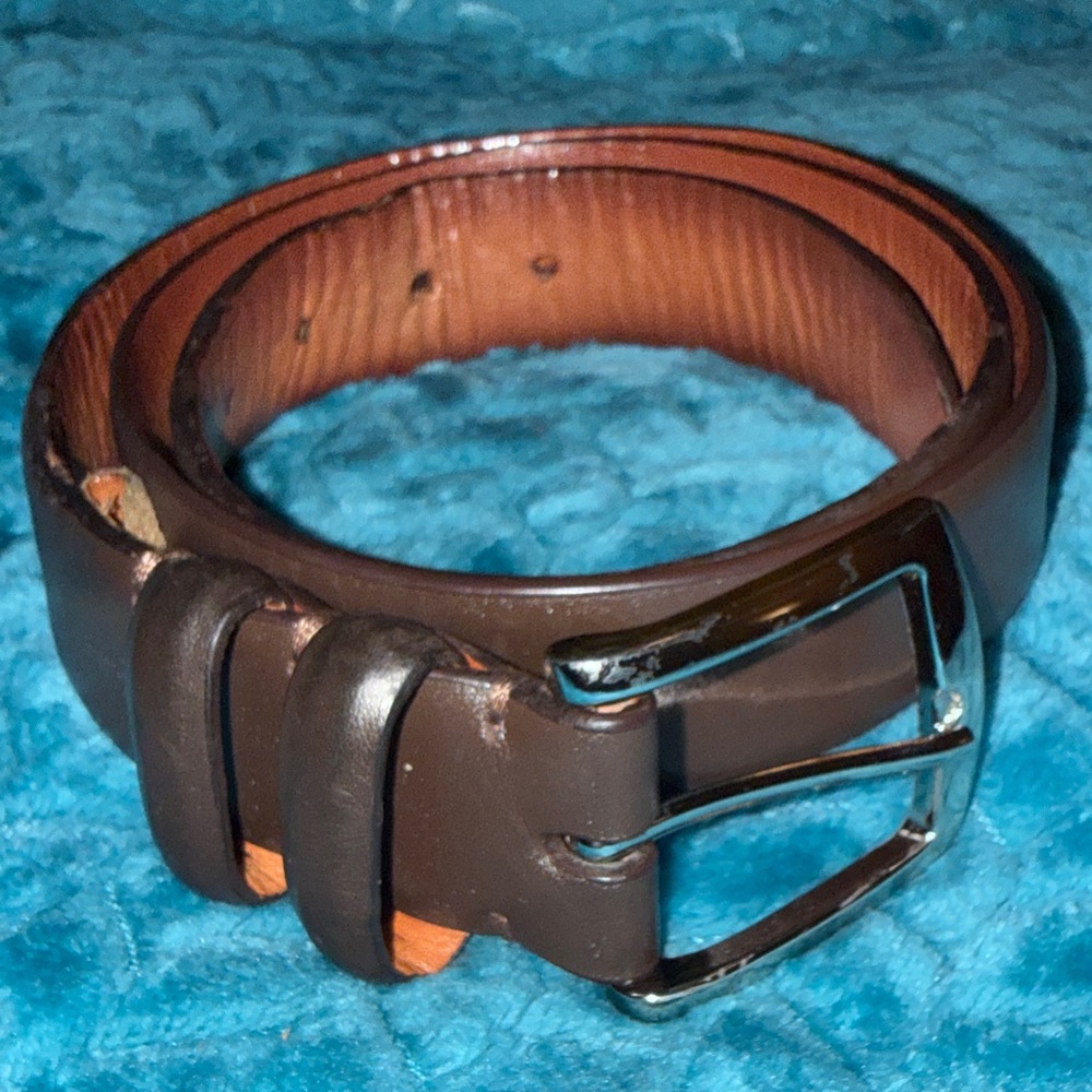 Will Leather Goods Men’s Brown Leather Belt - 38